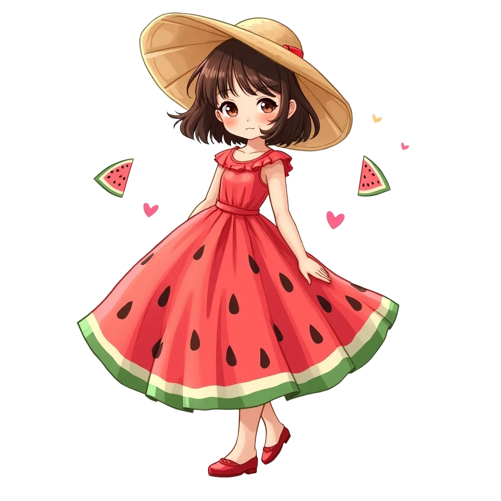 Watermelon Summer Dress